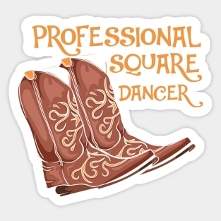 SQUARE DANCE: Professional Square Dancer Gift Sticker